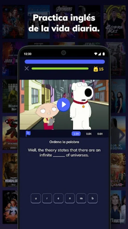 Wordbox English for Android - Master English with TV Shows