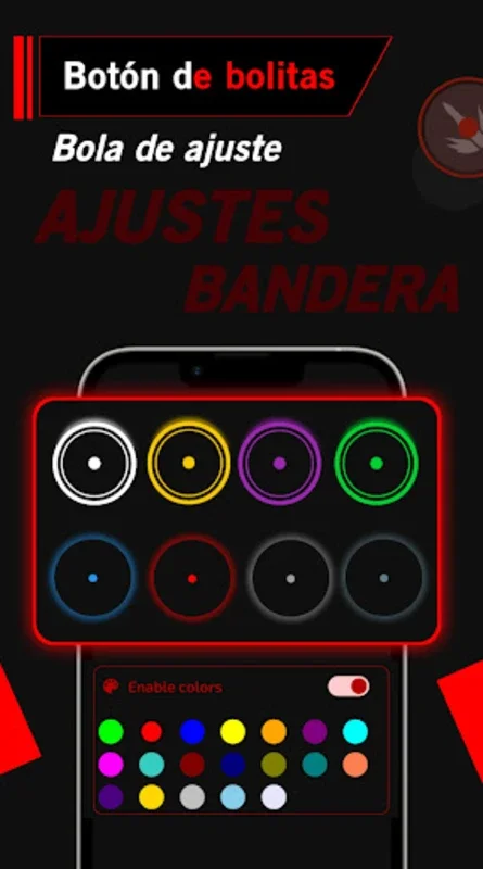 Bolitas: Botón de impulso Fire for Android - Customize Fire Buttons