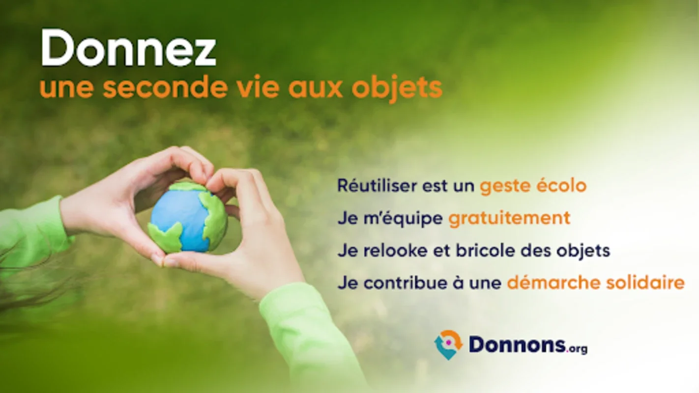 Donnons, dons d'objets for Android - Facilitate Eco-Friendly Donations