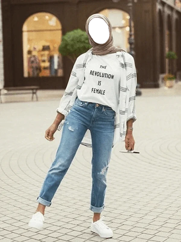 Innovative Hijab with Jeans for Android - No Download Needed