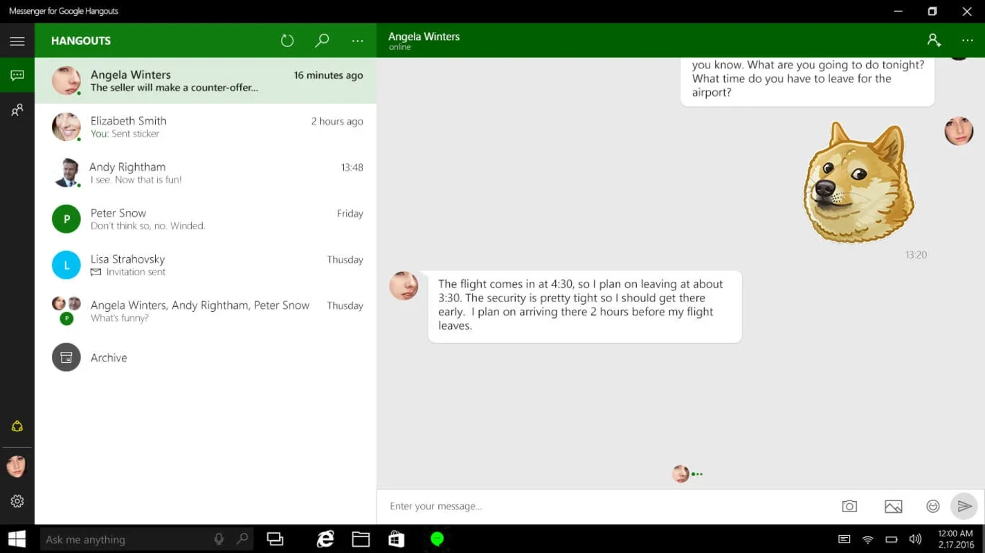 Messenger for Google Hangouts PRO for Windows - No Download Needed