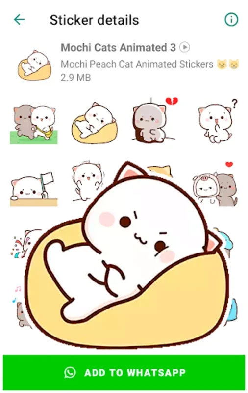 Mochi Cat Animated Stickers for Android - Spice Up WhatsApp