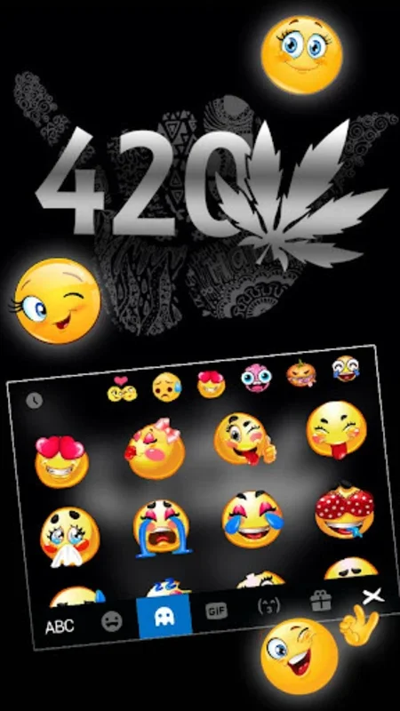 Metal Weed 420 Keyboard Theme for Android - Customizable & Smart