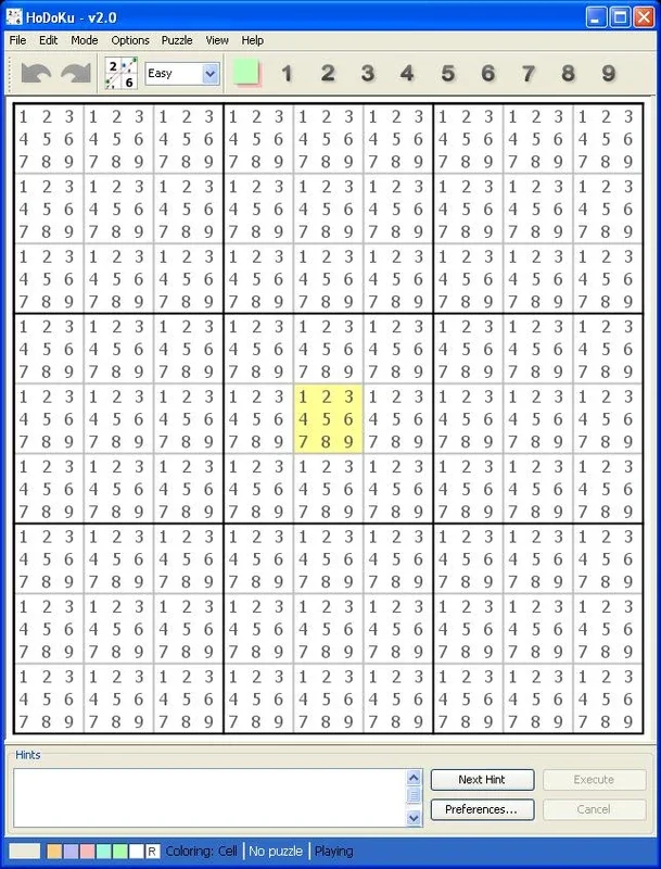 HoDoKu for Windows - Free Sudoku Game Download