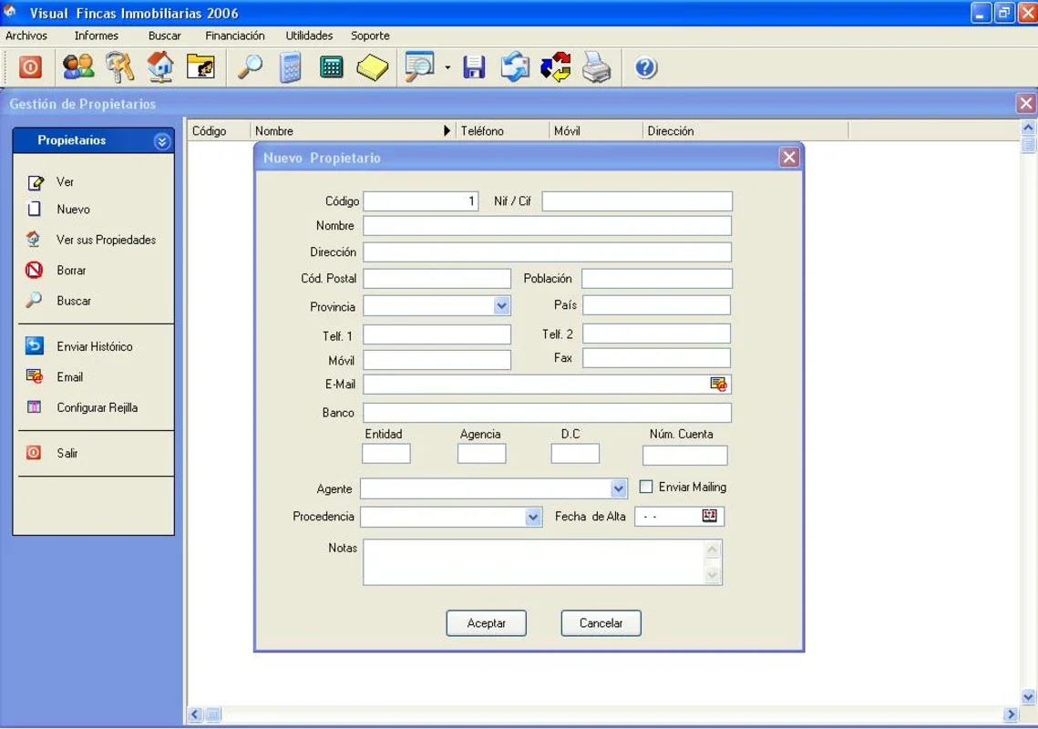 Visual Fincas for Windows - Comprehensive Real Estate Management