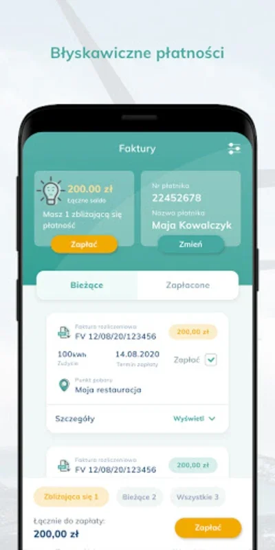 Moja Polenergia for Android: Efficient Electricity Account Management