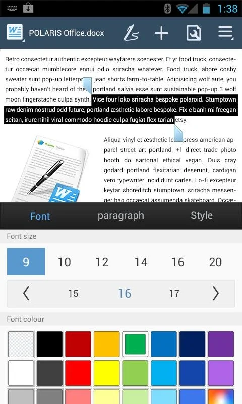 POLARIS Office 5 for Android - No Downloading Needed! (Android 4.4+)