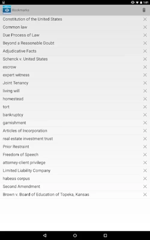 Legal Dictionary by Farlex for Android - Comprehensive Legal Aid