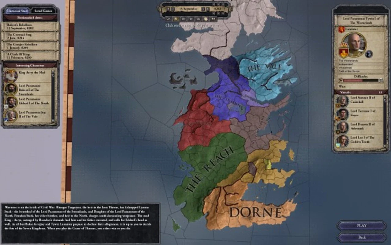 Crusader Kings 2: A Game of Thrones for Windows: A Westeros Grand Strategy Experience