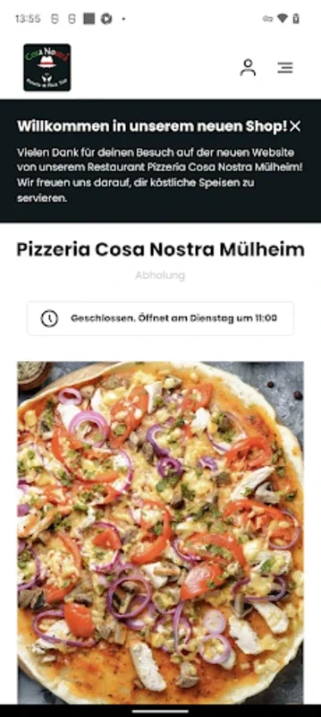 Pizzeria Cosa Nostra Mülheim for Android - Effortless Pizza Ordering