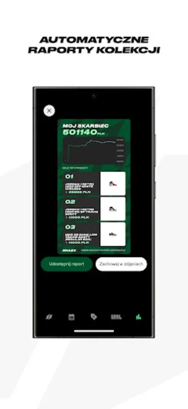 Grailz for Android - Manage Shoe Prices & Collections