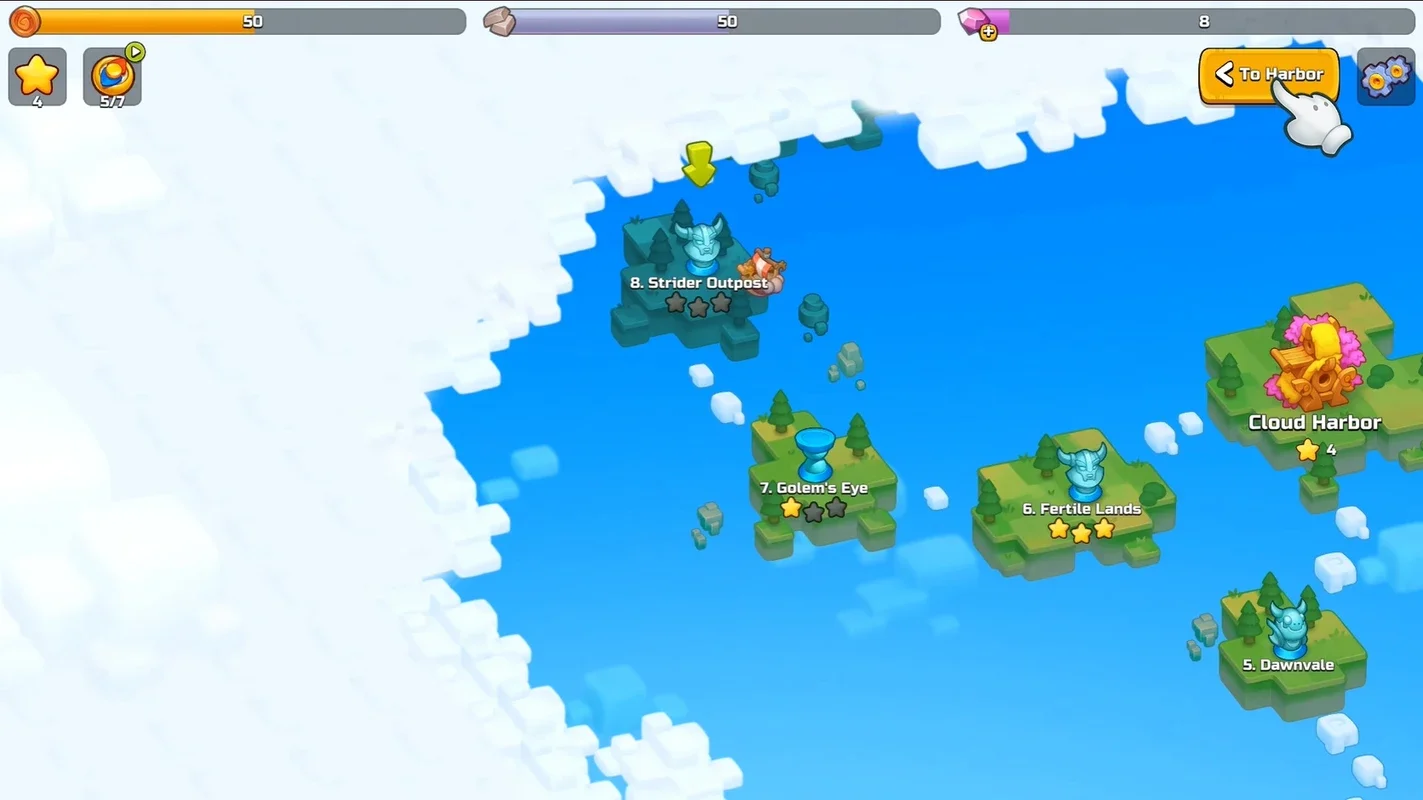 World Above: Cloud Harbor - Android Puzzle Game with Dragons