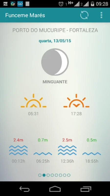 FUNCEME MARÉS for Android: Precise Tide & Moon Phase Updates