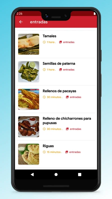 Salvadoran Recipes - Food App for Android