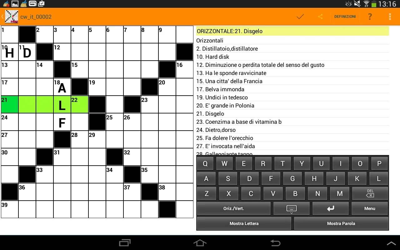 Cruciverba in Italiano Gratis for Android - No Downloading Required