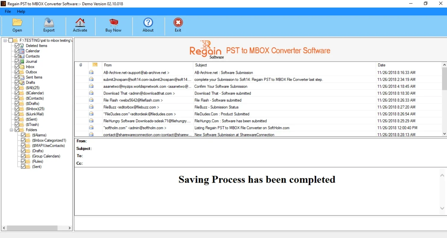 Regain PST to MBOX Converter for Windows: Convert with Ease