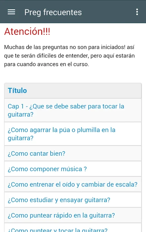 Curso de Guitarra Gratis for Android - Unlock Your Guitar Skills