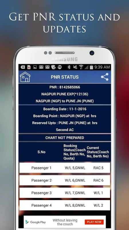 IndianRailway IRCTC for Android - Simplify Train Travel