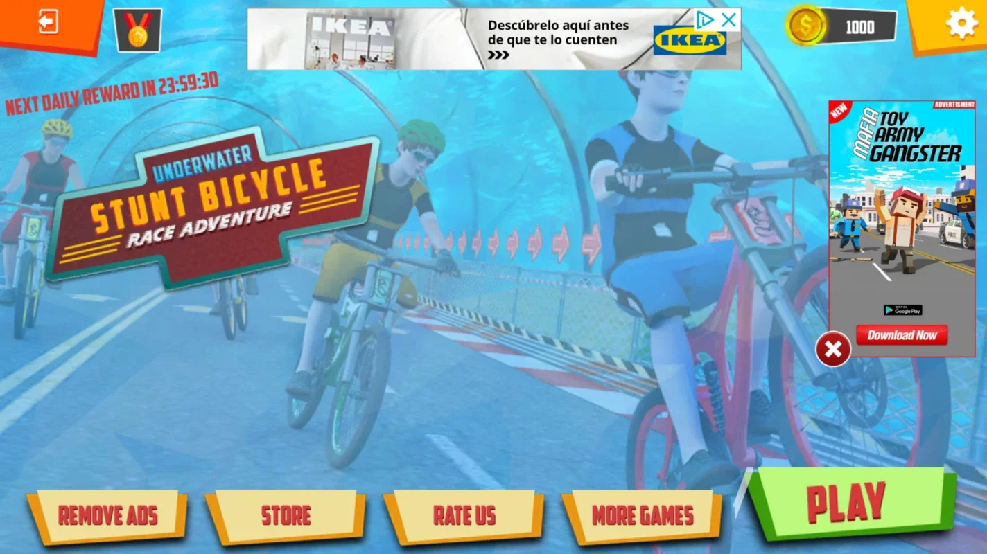 Underwater Stunt Bicycle Race Adventure for Android - Thrilling Underwater Cycling