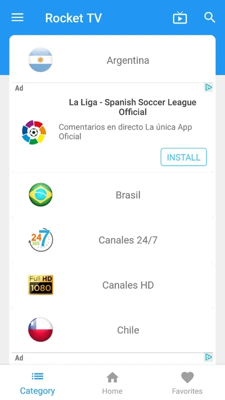 RockeTV for Android - Watch Dozens of TV Channels