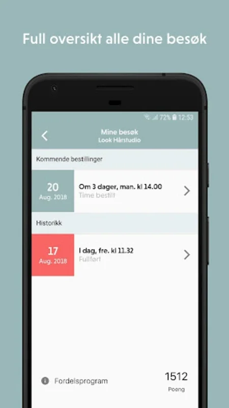 Timebestilling for Android - Simplify Salon Bookings