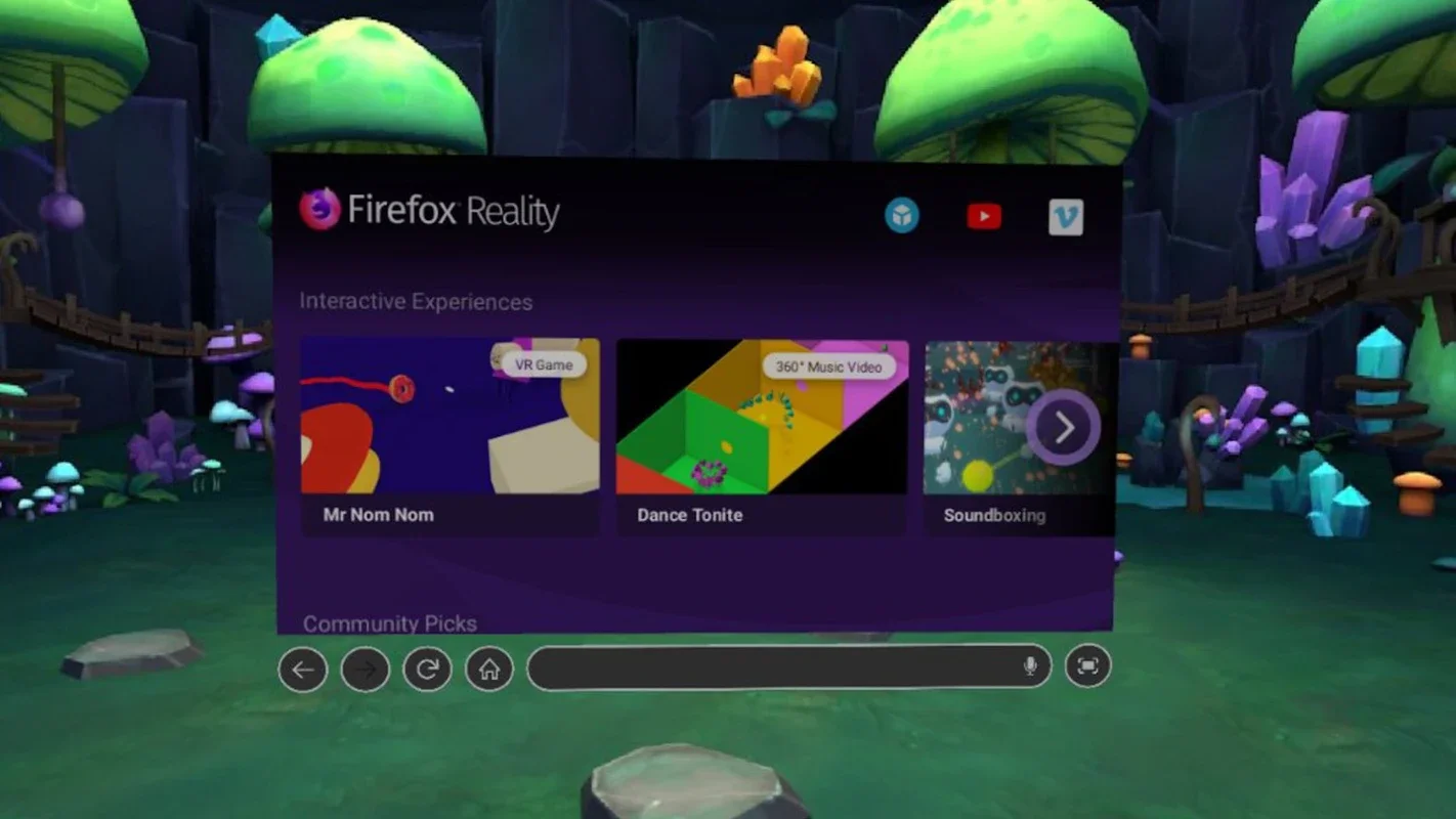 Firefox Reality for Android - Immersive AR Browser