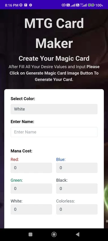 MTG Card Maker for Android - Download the APK from AppHuts