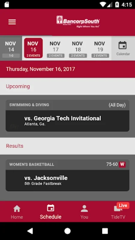 Alabama Gameday Live for Android - Enhance Your Sports Experience