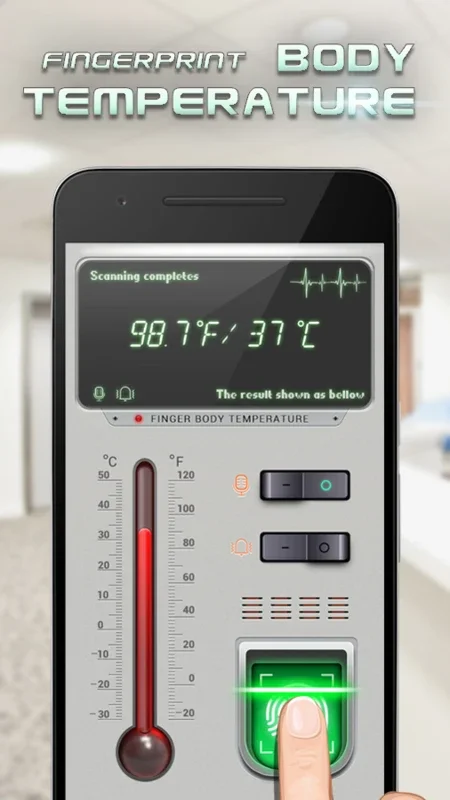 Finger Temperature for Android - Fun Entertainment App