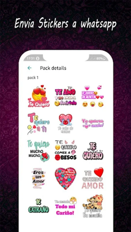 Stickers de amor for Android - Express Your Love