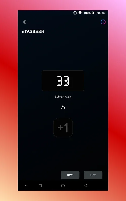 eTASBEEH : Digital Tasbih Counter App for Android