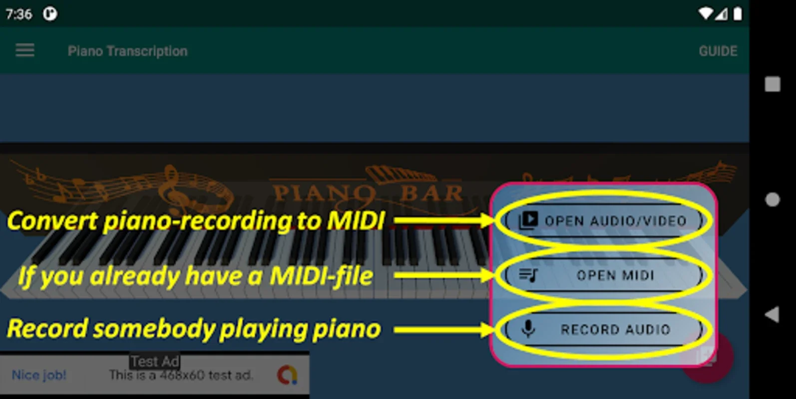 Piano Transcription for Android - Transcribe Piano Music Easily