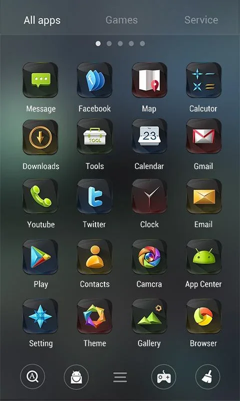 Obsidian Go Launcher Theme for Android - Enhance Your Device