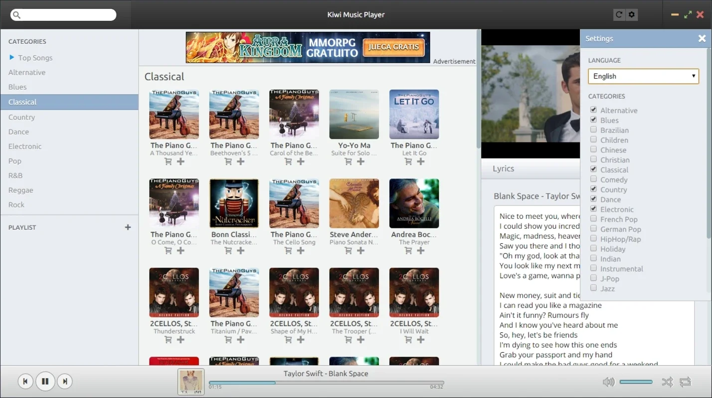 Kiwi Music Player: Free YouTube Music Streaming for Windows