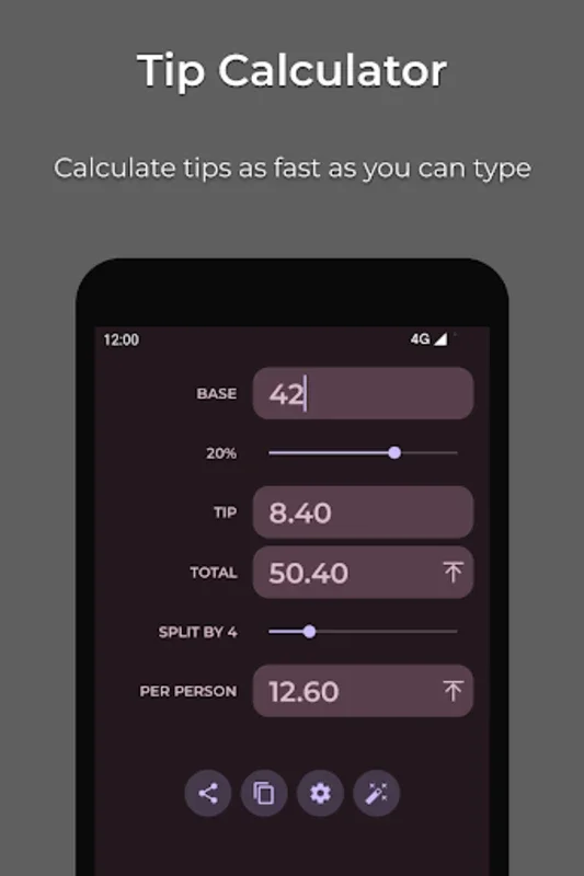 Tip Calculator — Clean, Simple for Android: Effortless Tip Calculations