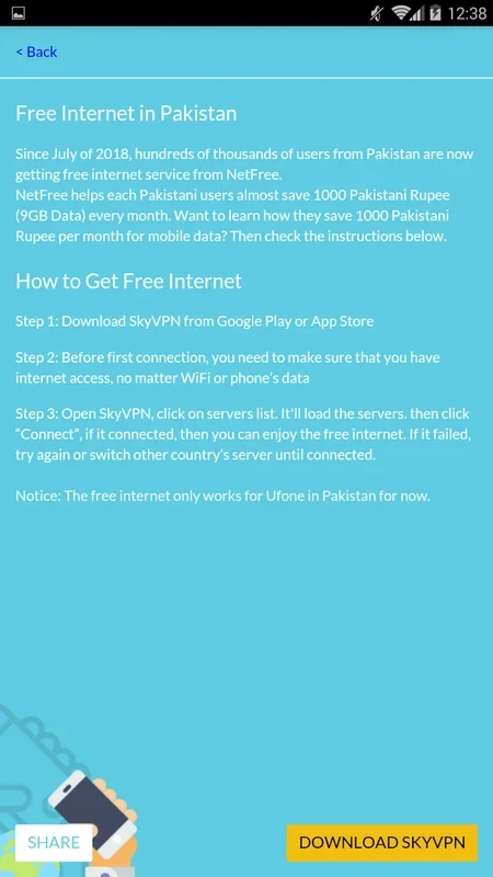 NetFree – Free 3G/4G Internet for Android - No Downloading Required