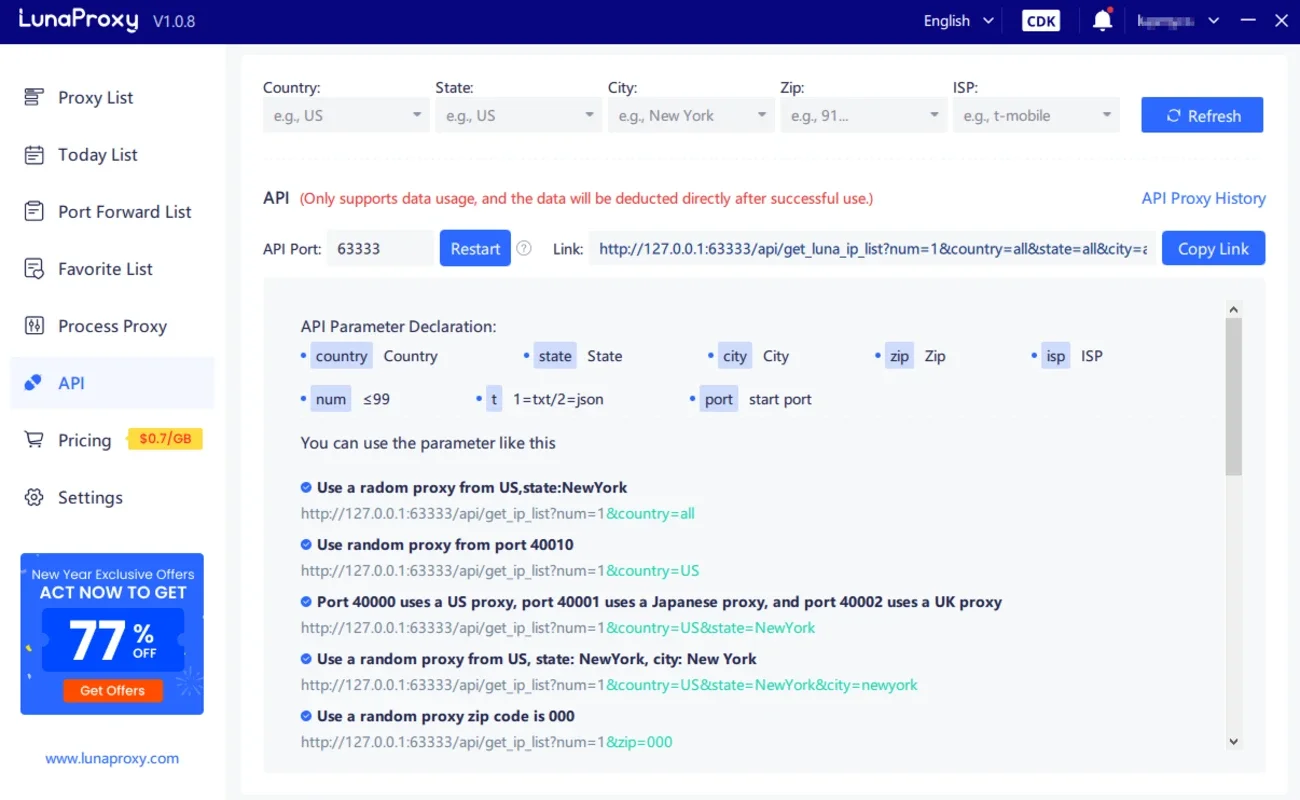 Luna S5 Proxy for Windows - Stable Social Media Proxy Solution