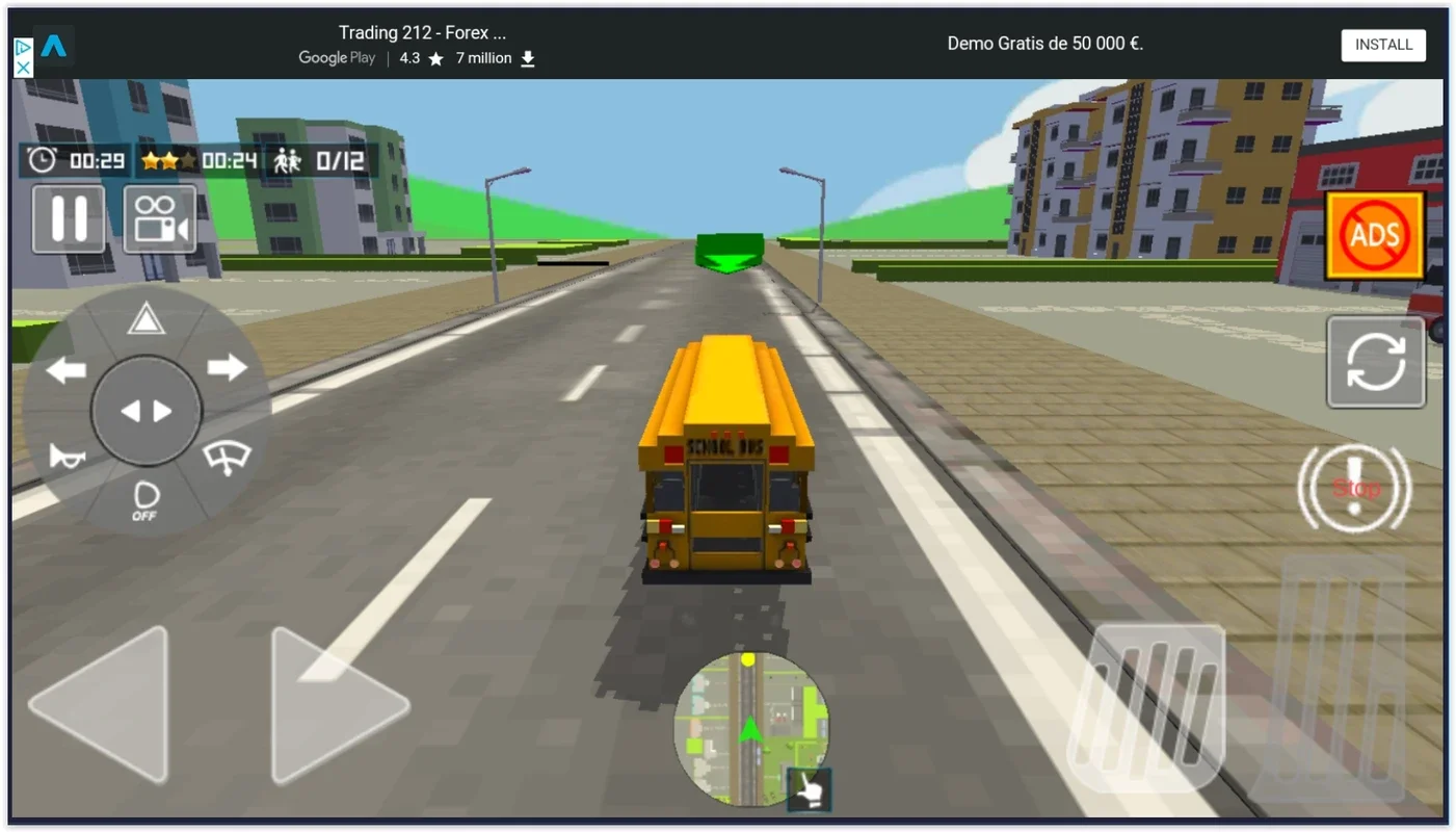 School Bus Simulator: Blocky World for Android - No Downloading Required