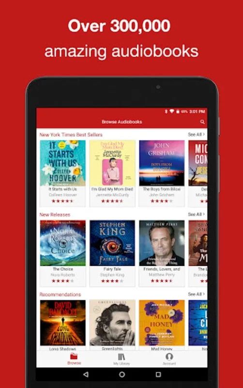 Audiobooks Now Audio Books for Android: Unbeatable Value