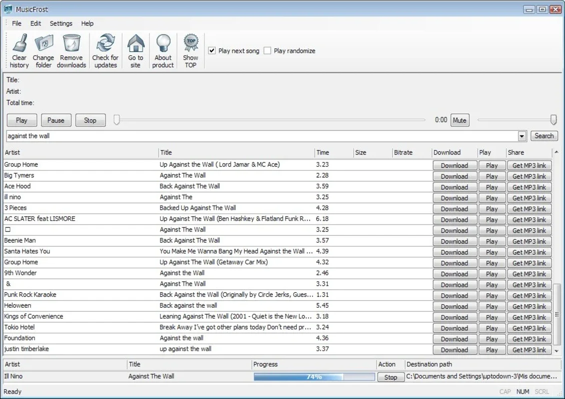 MusicFrost for Windows - Find and Download Music Easily