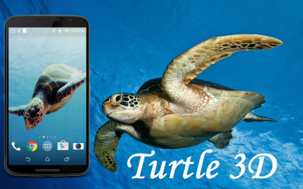 Turtle 3D Live Wallpaper for Android - Battery-Friendly Beauty