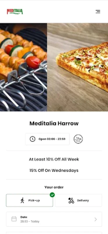 Meditalia Harrow for Android: Streamline Food Orders and Get Exclusive Deals