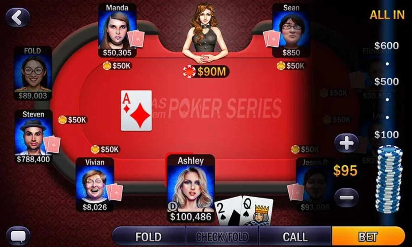 Texas Holdem - Poker Series for Android - No Downloading Needed