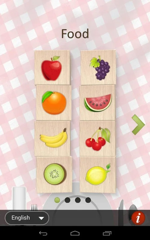 Food Blocks game for Kids for Android - Learn Healthy Eating