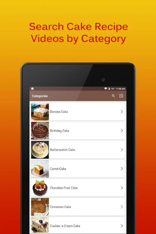 Cake Recipes Videos for Android: Diverse Tutorials