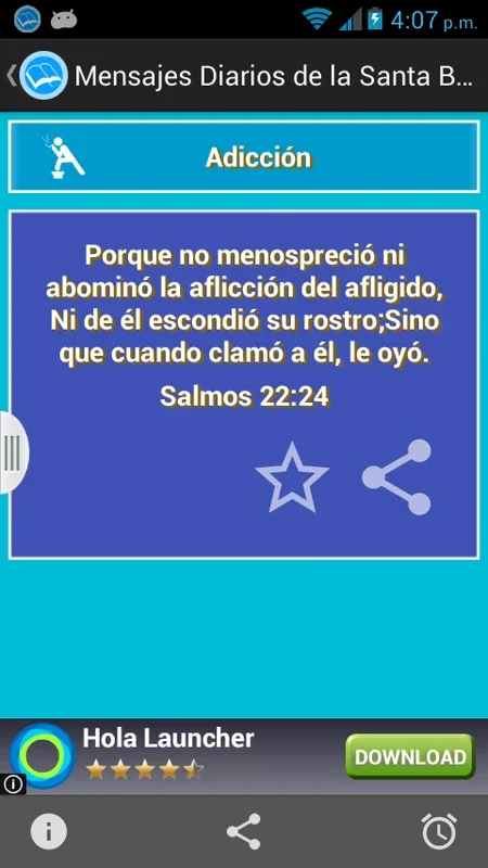 Mensajes Diarios de la Santa Biblia for Android - Enhance Your Spiritual Journey