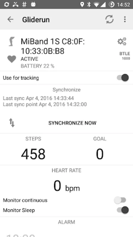 Gliderun for Android: Comprehensive Fitness Tracking