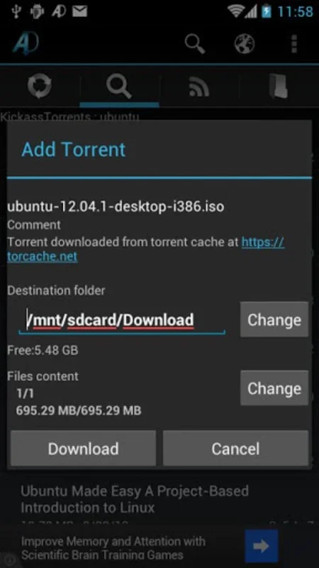 aDownloader New for Android - Streamlined Torrent Downloads