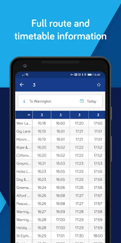 Touch & Go Warrington for Android: Streamline Your Bus Travel