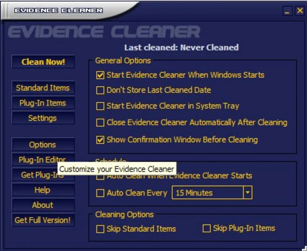 Evidence Cleaner for Windows: Secure Data Cleaning